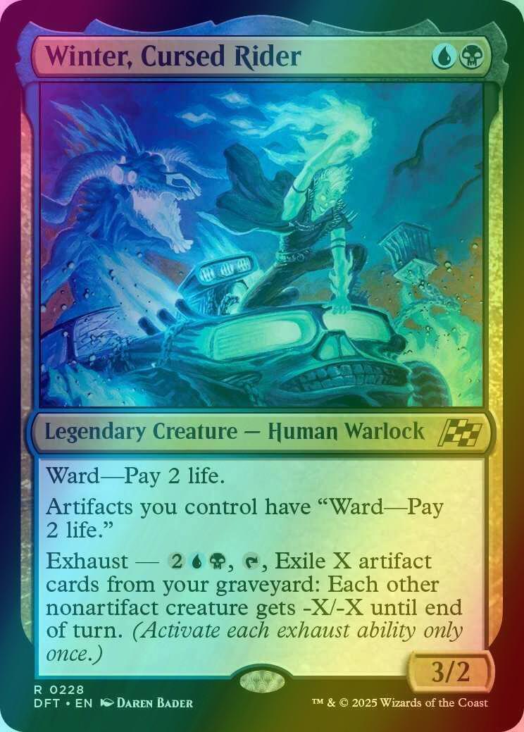 Winter, Cursed Rider [228] [Aetherdrift] [Foil]
