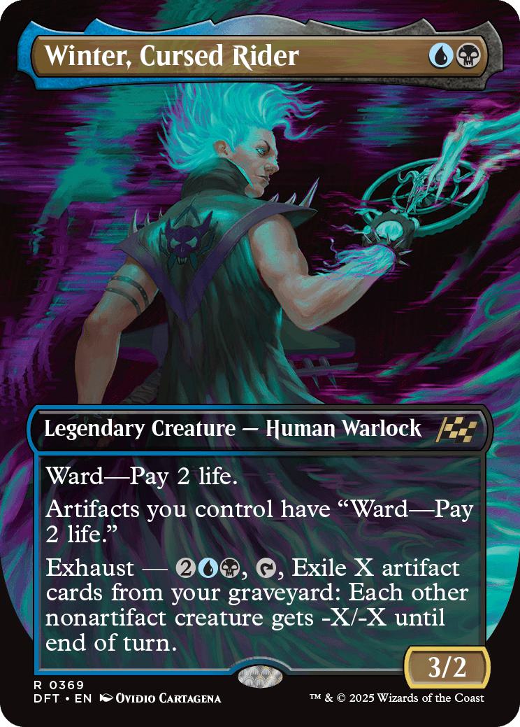 Winter, Cursed Rider [369] [Borderless] [Aetherdrift] [Non-Foil]