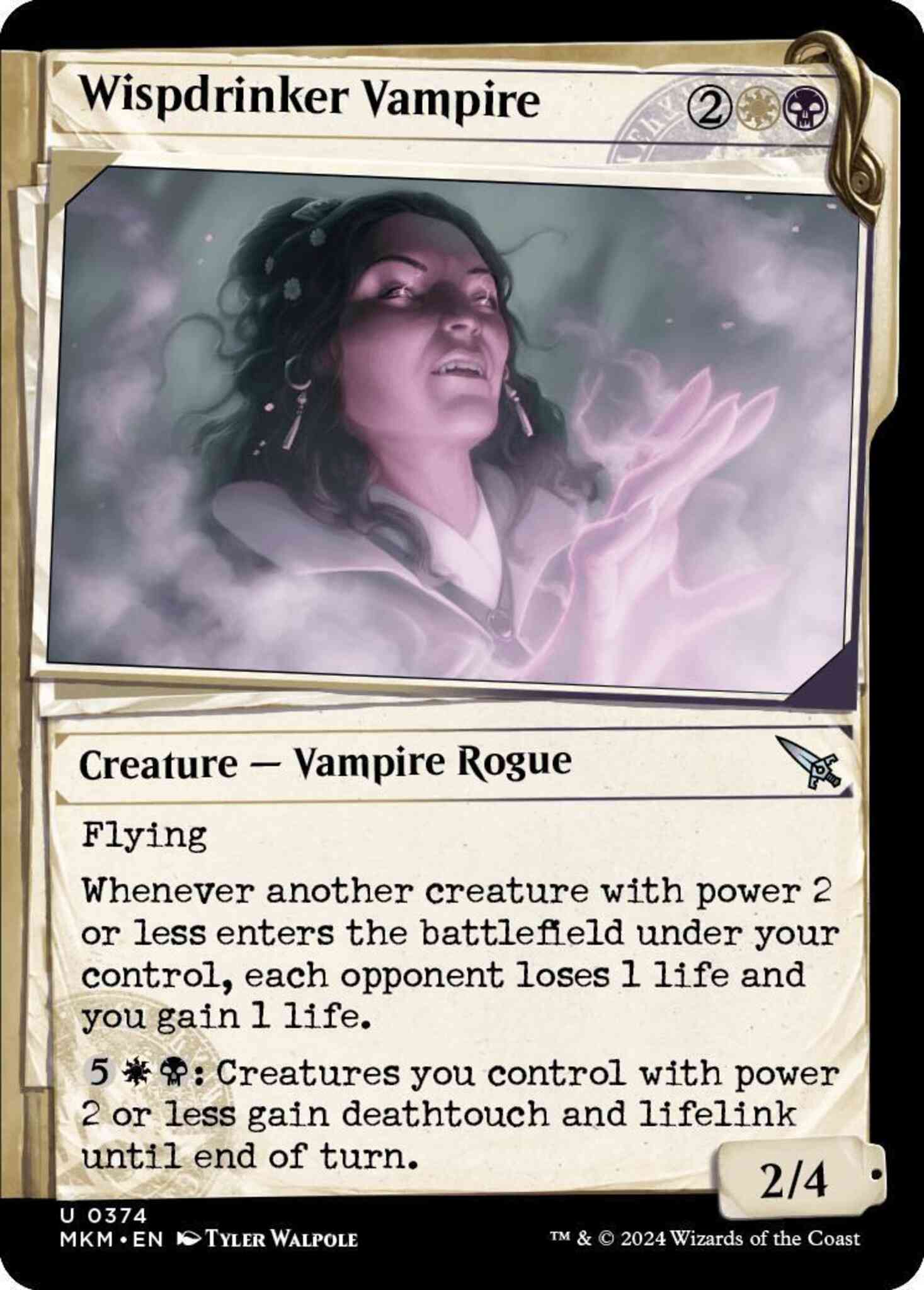 Wispdrinker Vampire [374] [Dossier Showcase] [Murders at Karlov Manor] [Non-Foil]