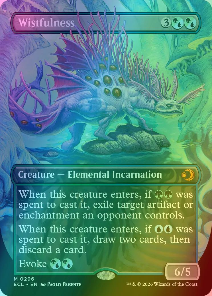 Wistfulness [296] [Borderless] [Lorwyn Eclipsed] [Foil]