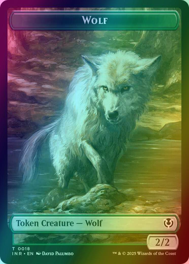 Wolf Token (09) // Wolf Token (18) [Innistrad Remastered: Tokens] [Foil] - Image 2