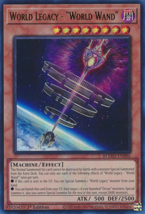 World Legacy - "World Wand" - BLMM-EN086 - Ultra Rare - 1st Edition