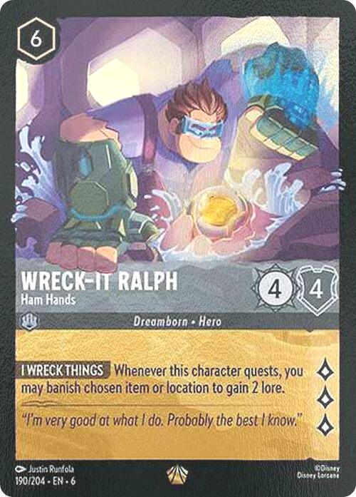 Wreck-It Ralph - Ham Hands - 190/204 [Azurite Sea] [Cold Foil]