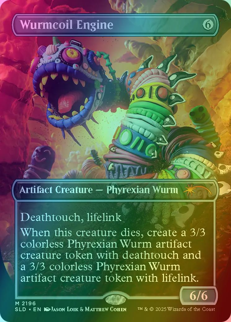 Wurmcoil Engine [2196] [Borderless] [Play-Doh] [Secret Lair Drop] [Rainbow Foil]