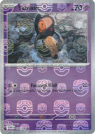 Yamask - Master Ball Pattern - 039/086 - Common [sv105w-039] [Reverse Holo]