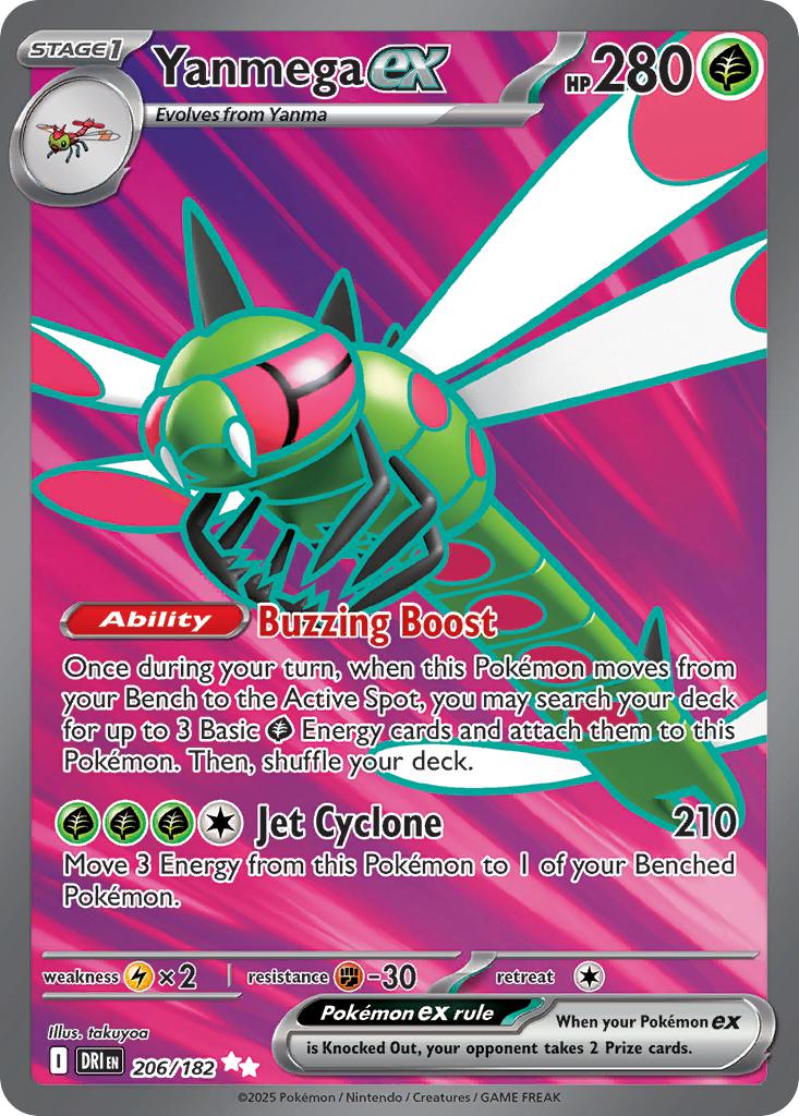 Yanmega ex - 206/182 - Ultra Rare [sv10-206] [Ultra]