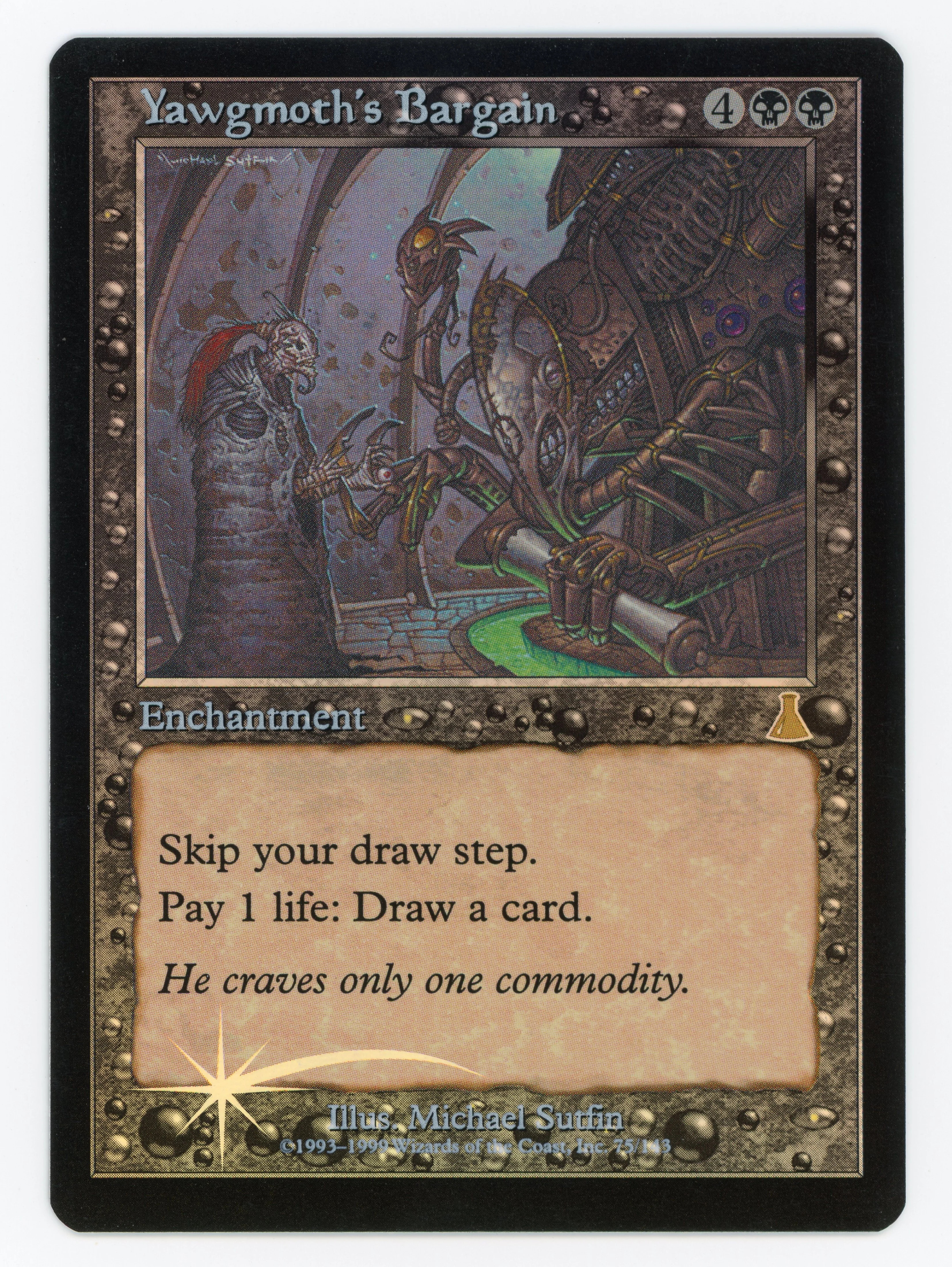 Yawgmoth's Bargain - Foil - Scan 13936