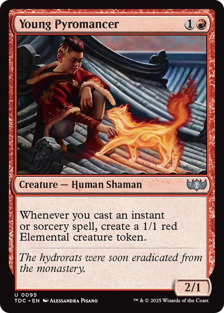 Young Pyromancer [95] [Tarkir: Dragonstorm: Commander] [Non-Foil]
