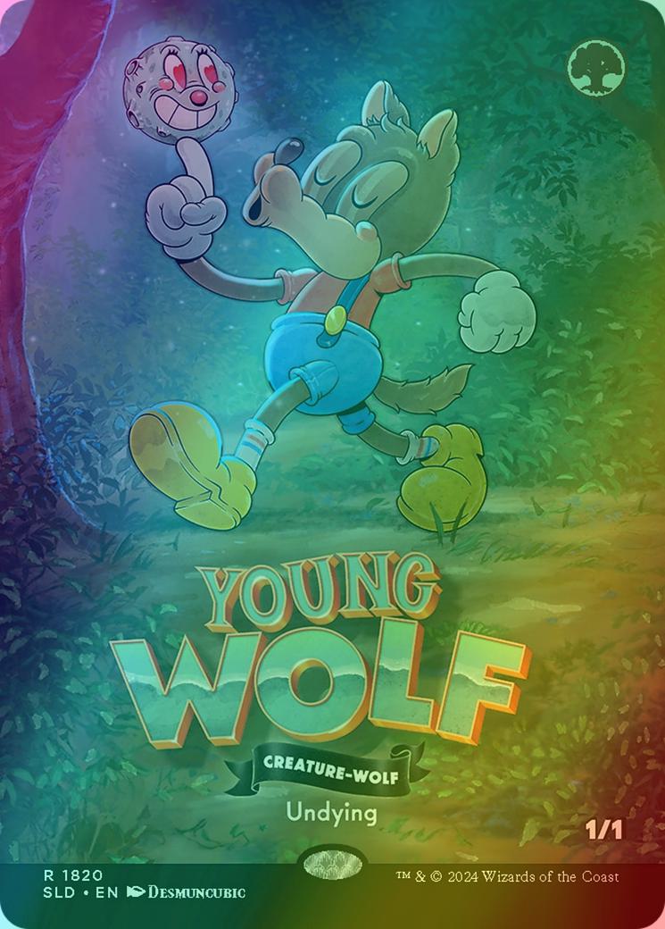 Young Wolf [1820] [Borderless] [Twisted Toons] [Secret Lair Drop] [Foil]