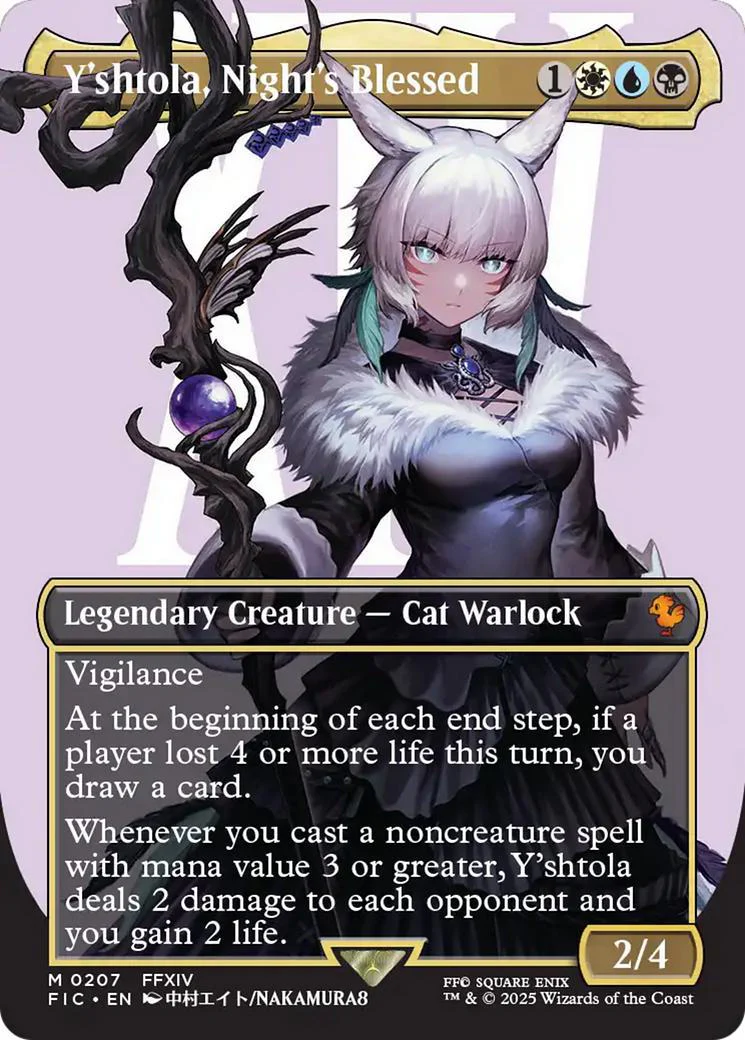 Y'shtola, Night's Blessed [207] [Borderless] [Character] [FINAL FANTASY: Commander] [Non-Foil]
