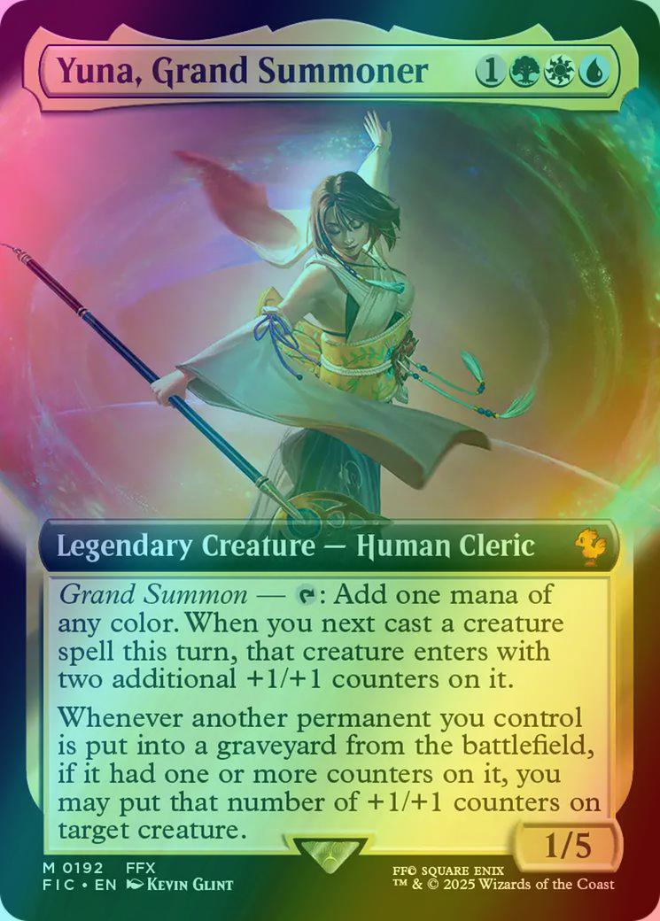 Yuna, Grand Summoner [192] [Extended Art] [FINAL FANTASY: Commander] [Foil]