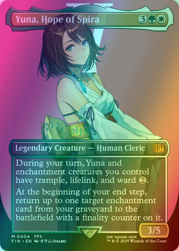Yuna, Hope of Spira [404] [Borderless] [Character] [FINAL FANTASY] [Foil]