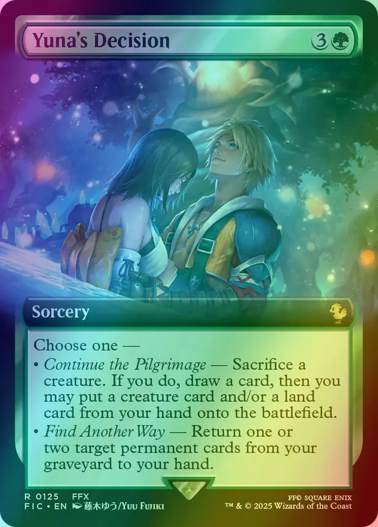 Yuna's Decision [125] [Extended Art] [FINAL FANTASY: Commander] [Foil]