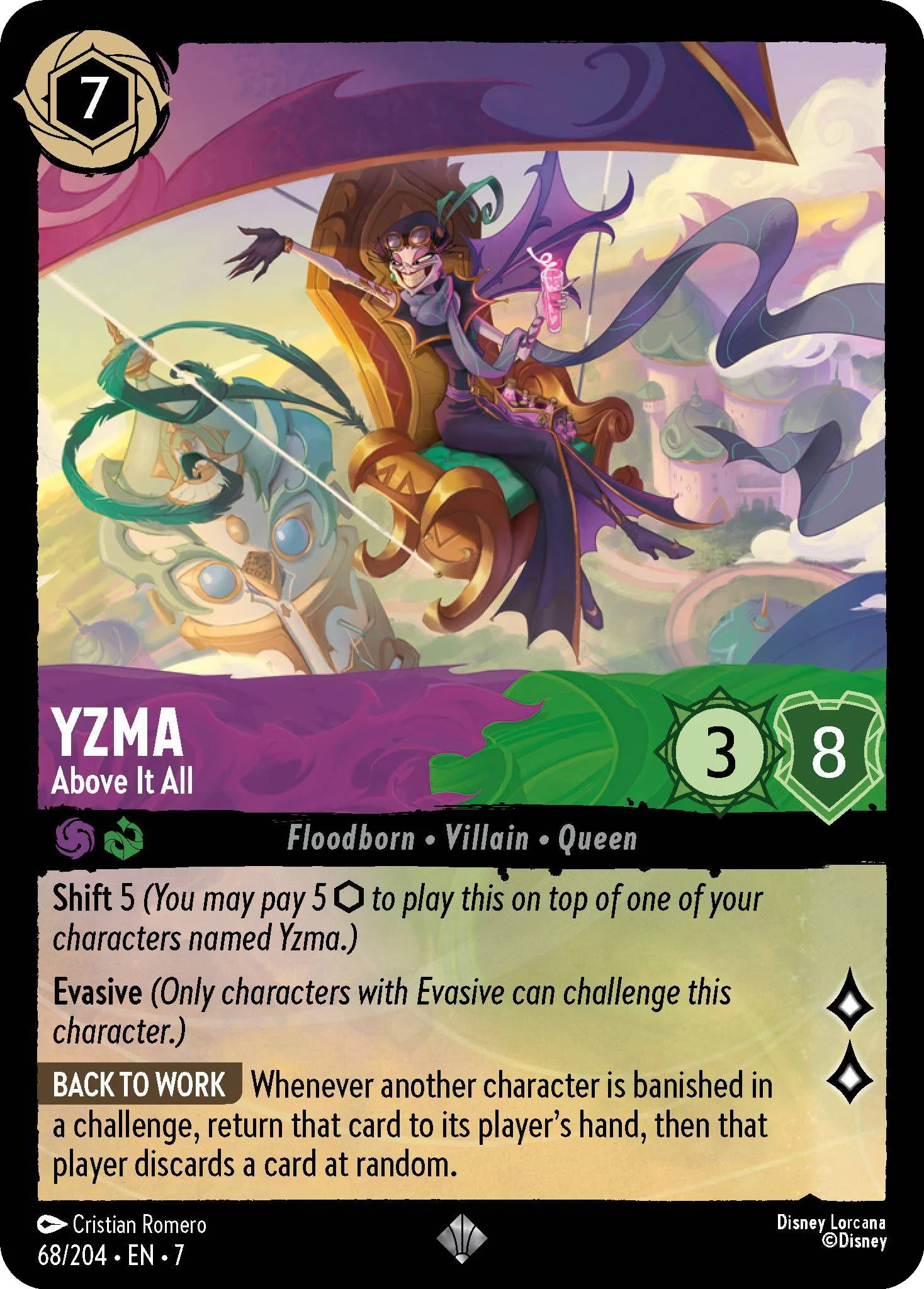 Yzma - Above It All - 68/204 [Archazia's Island] [Non-Foil]