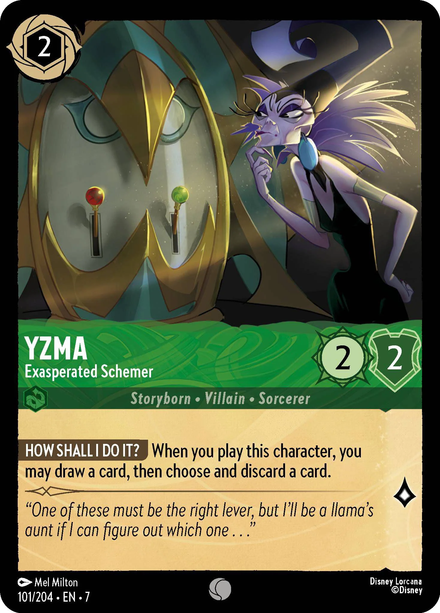Yzma - Exasperated Schemer - 101/204 [Archazia's Island] [Non-Foil]
