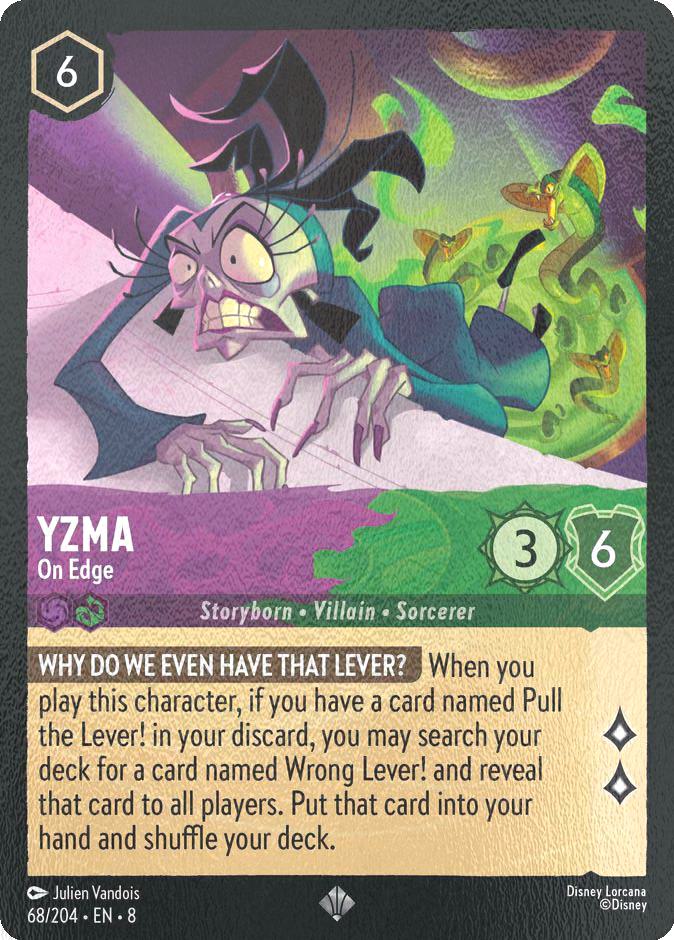 Yzma - On Edge - 68/204 [Reign of Jafar] [Cold Foil]