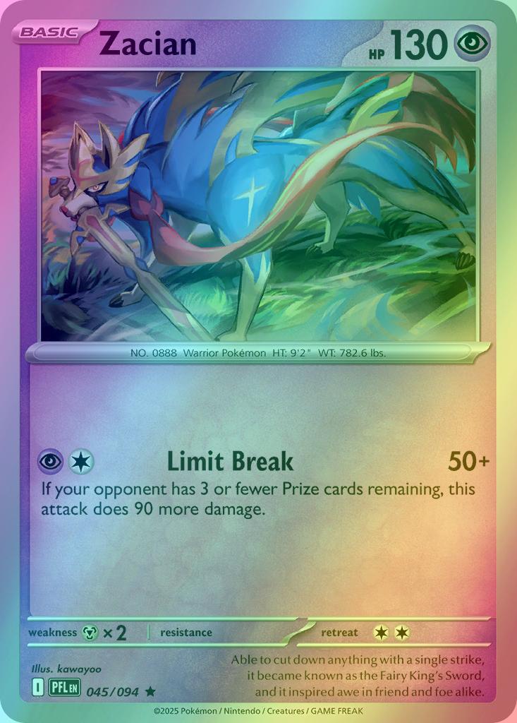 Zacian - 045/094 - Rare [me02-045] [Holo]