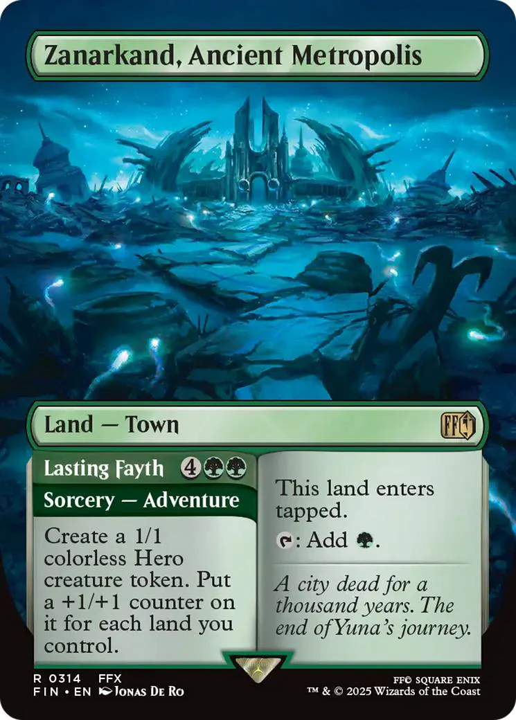 Zanarkand, Ancient Metropolis // Lasting Fayth [314] [Borderless] [FINAL FANTASY] [Non-Foil]