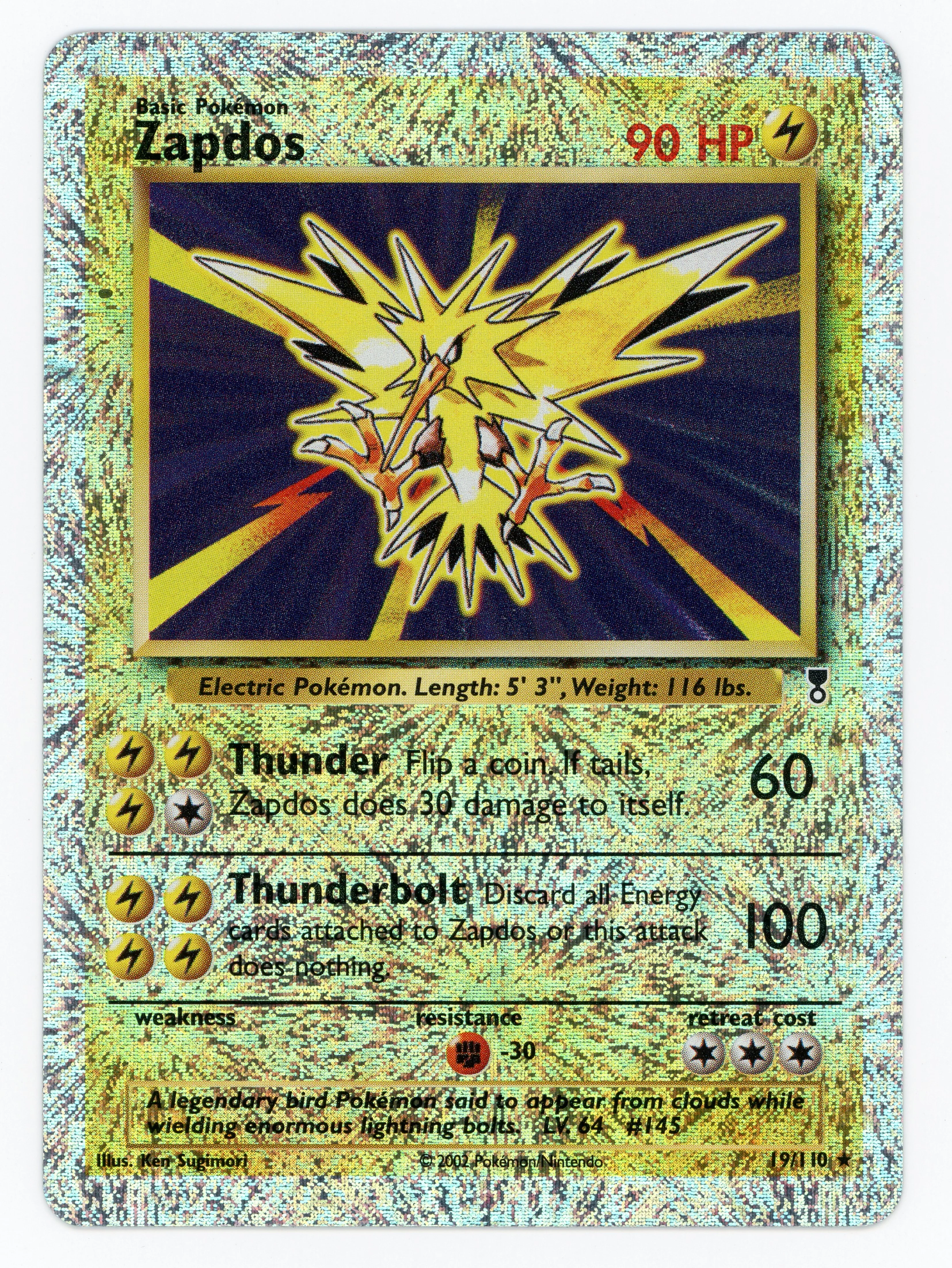 Zapdos - 19/110 - Rare - Reverse Holo - Scan 13622