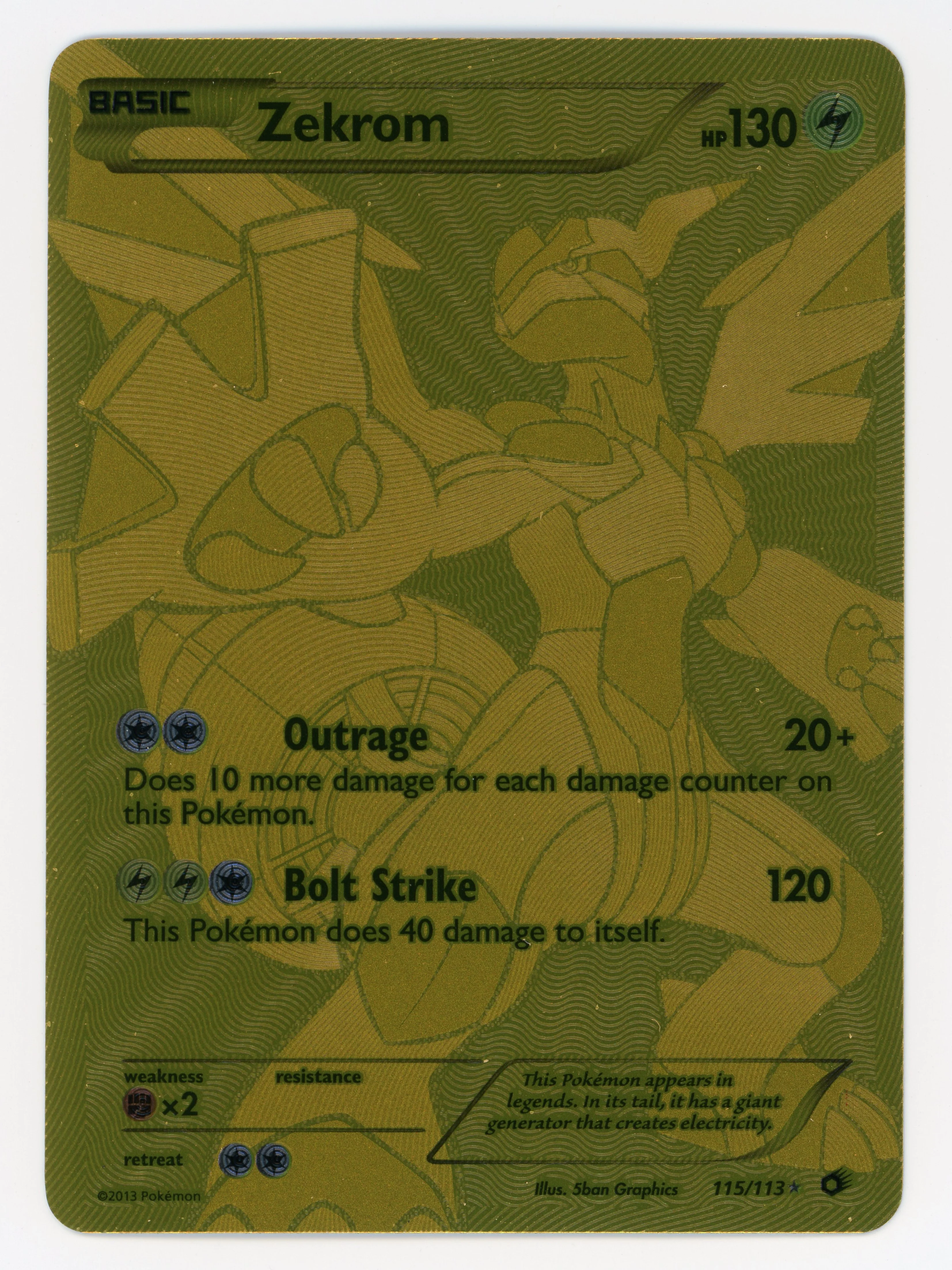 Zekrom - 115/113 - Rare Holo - Holo - Scan 14895