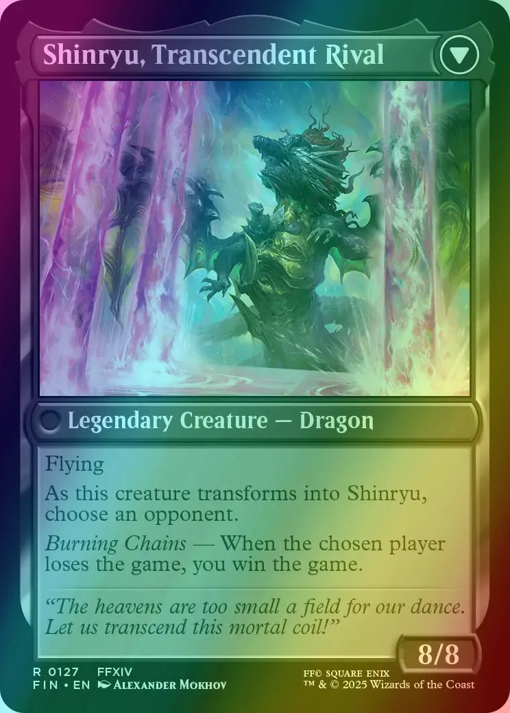Zenos yae Galvus // Shinryu, Transcendent Rival [127] [FINAL FANTASY] [Foil] - Image 2