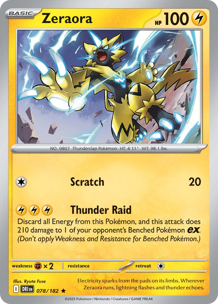 Zeraora - 078/182 - Rare [sv10-078] [Holo]