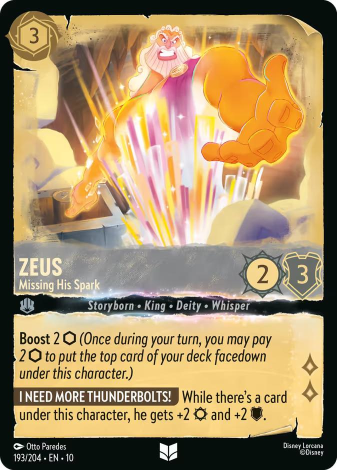Zeus - Missing His Spark - 193/204 [Whispers in the Well] [Non-Foil]