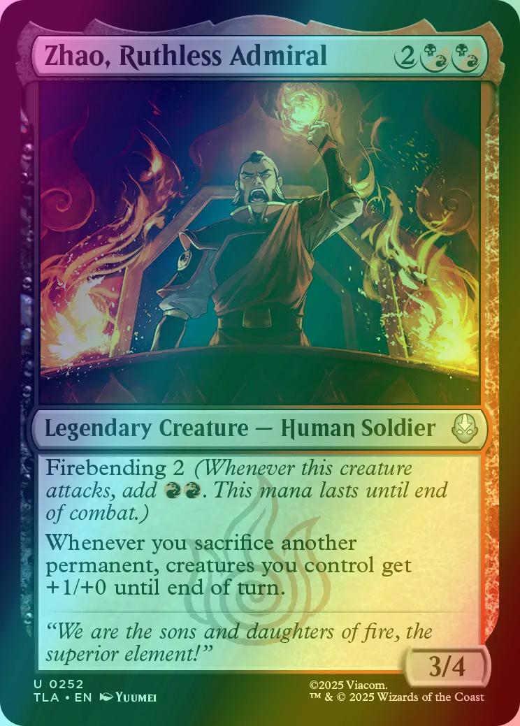 Zhao, Ruthless Admiral [252] [Avatar: The Last Airbender] [Foil]
