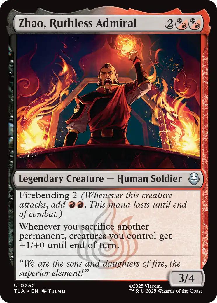 Zhao, Ruthless Admiral [252] [Avatar: The Last Airbender] [Non-Foil]