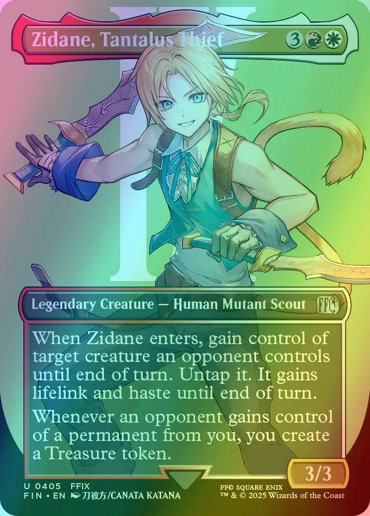 Zidane, Tantalus Thief [405] [Borderless] [Character] [FINAL FANTASY] [Foil]