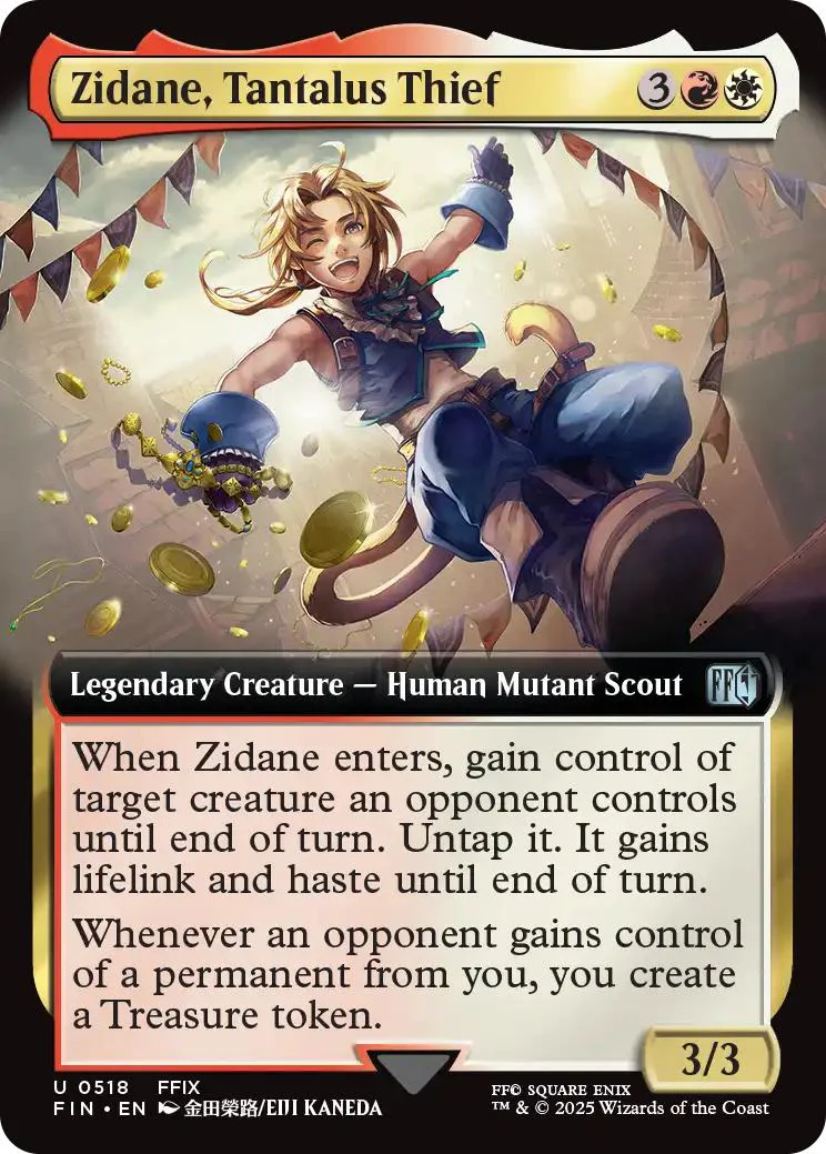 Zidane, Tantalus Thief [518] [Extended Art] [FINAL FANTASY] [Non-Foil]