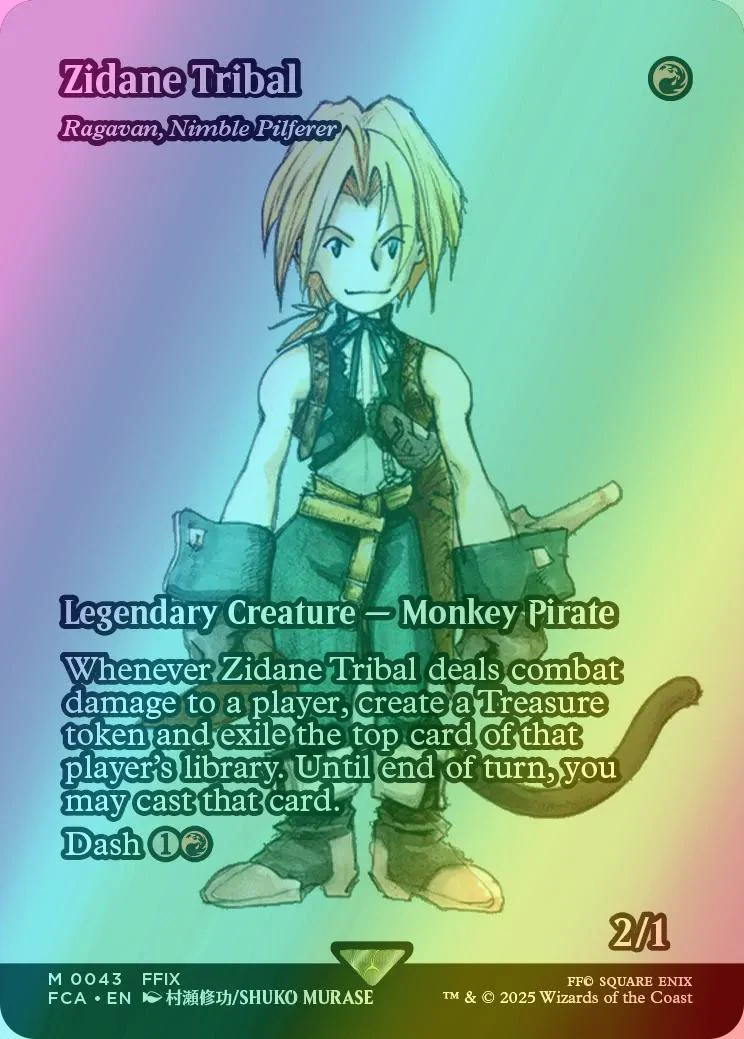 Zidane Tribal - Ragavan, Nimble Pilferer [43] [Borderless] [FINAL FANTASY: Through the Ages] [Foil]
