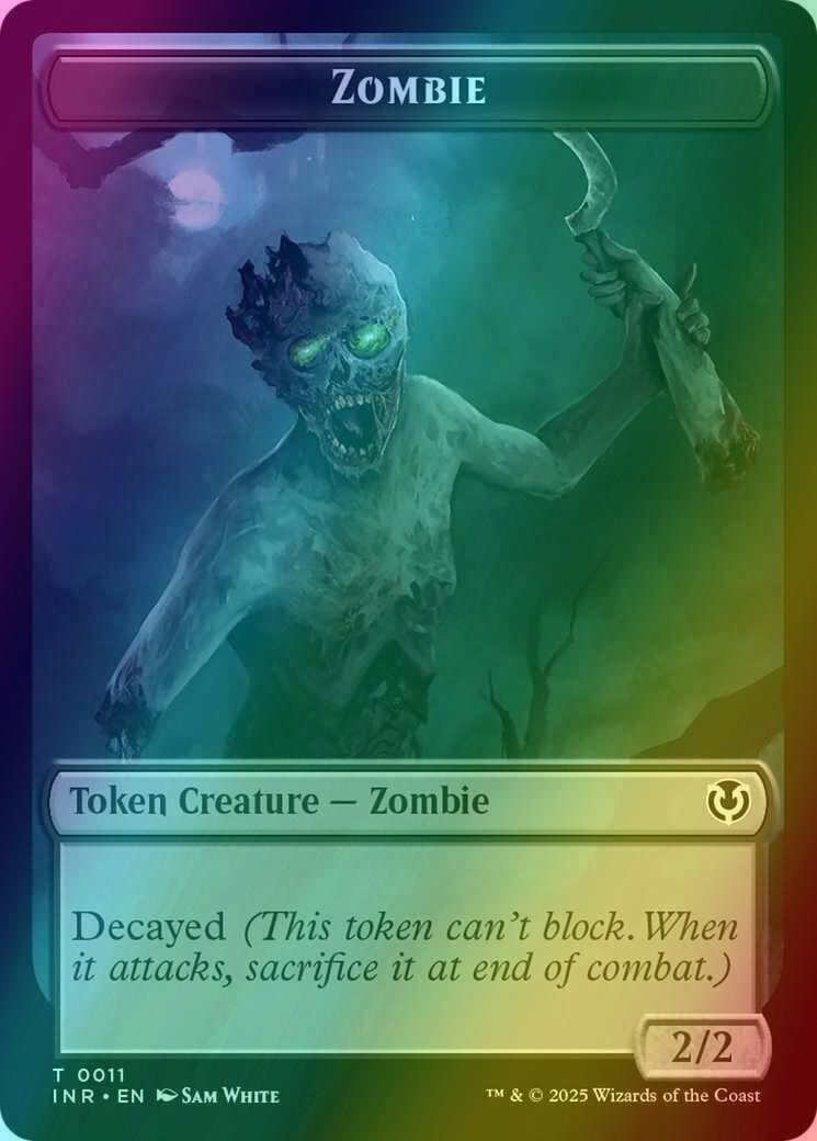 Zombie Token (11) // Zombie Token (12) [Innistrad Remastered: Tokens] [Foil]
