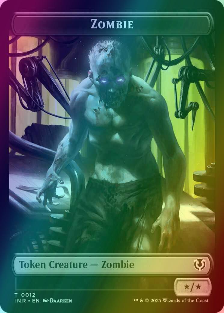 Zombie Token (11) // Zombie Token (12) [Innistrad Remastered: Tokens] [Foil] - Image 2