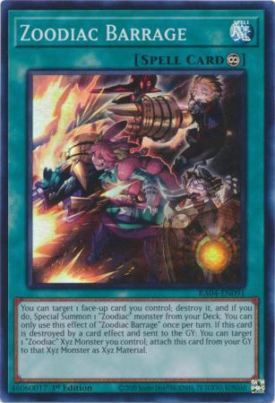 Zoodiac Barrage - RA04-EN091 - Super Rare - 1st Edition