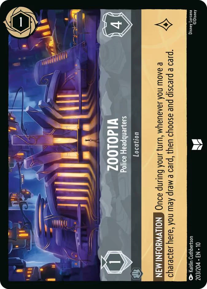 Zootopia - Police Headquarters - 203/204 [Whispers in the Well] [Non-Foil]