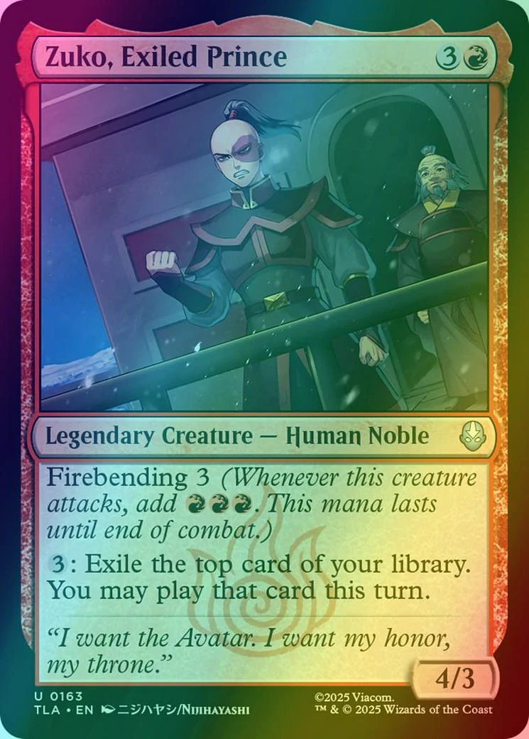 Zuko, Exiled Prince [163] [Avatar: The Last Airbender] [Foil]