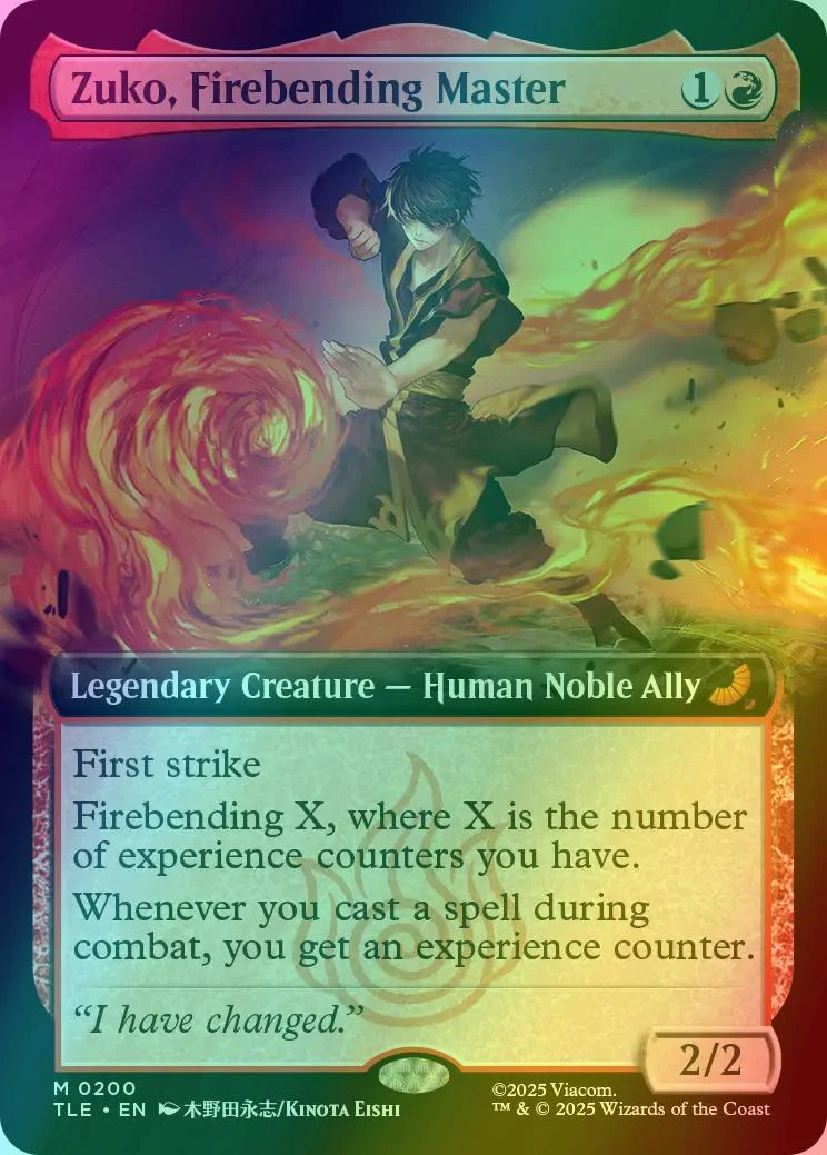 Zuko, Firebending Master [200] [Extended Art] [Avatar: The Last Airbender Eternal] [Foil]