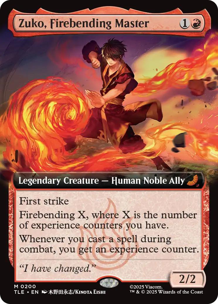 Zuko, Firebending Master [200] [Extended Art] [Avatar: The Last Airbender Eternal] [Non-Foil]