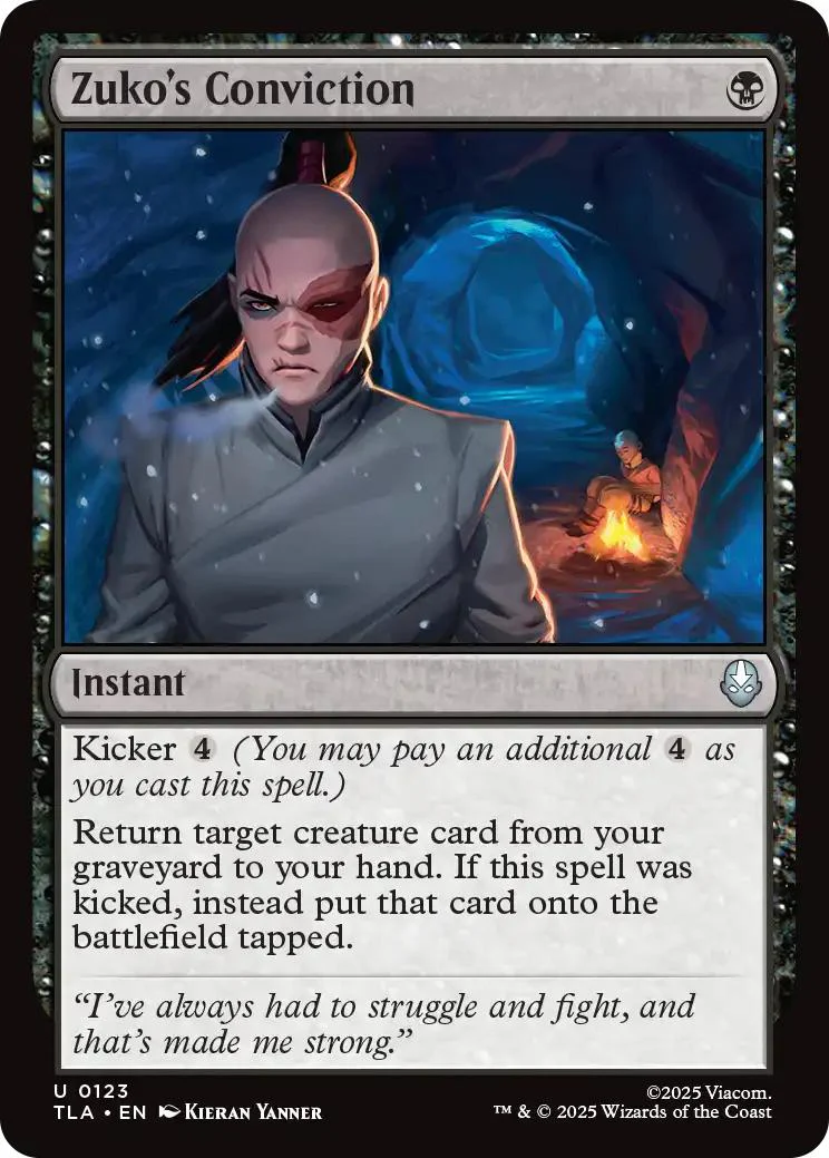 Zuko's Conviction [123] [Avatar: The Last Airbender] [Non-Foil]
