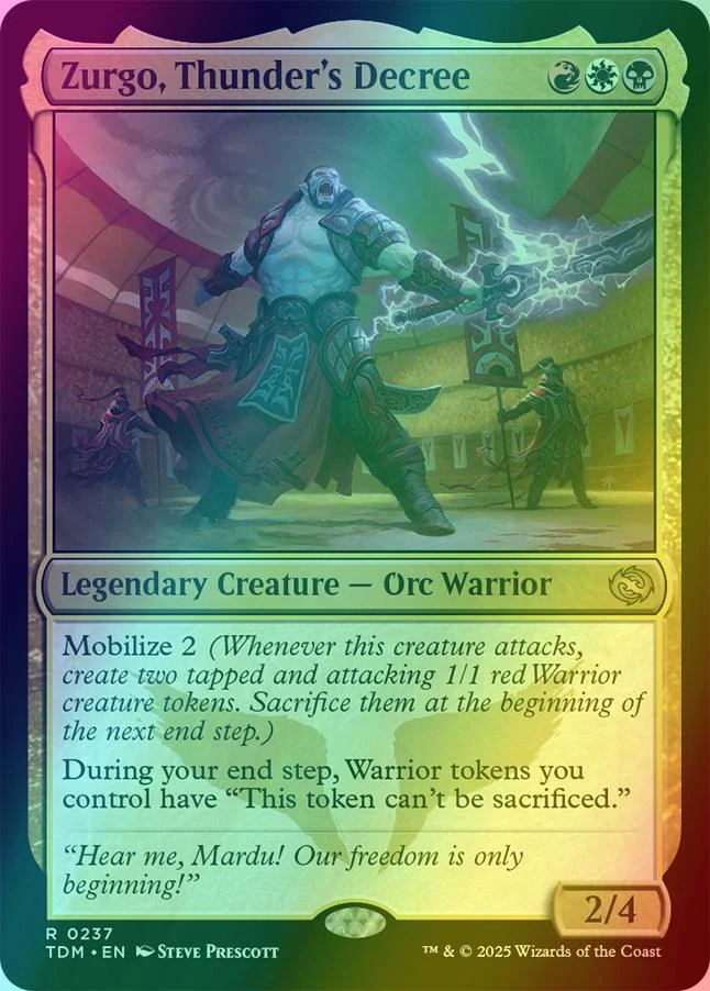 Zurgo, Thunder's Decree [237] [Tarkir: Dragonstorm] [Foil]