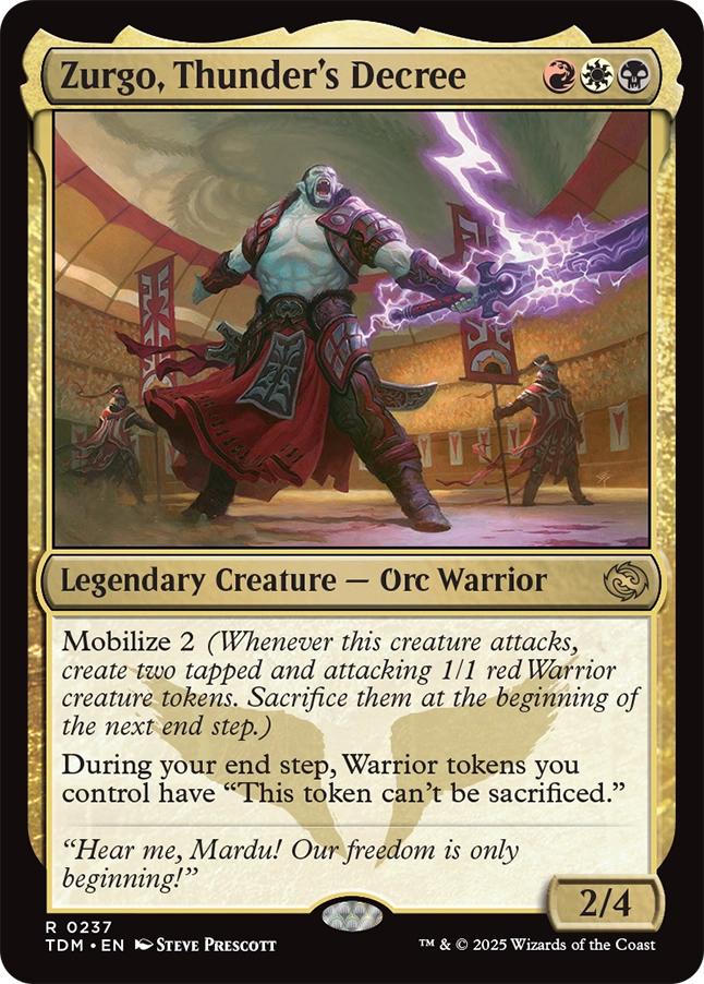 Zurgo, Thunder's Decree [237] [Tarkir: Dragonstorm] [Non-Foil]